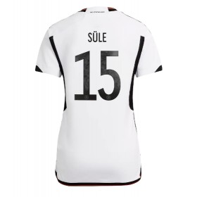 Tyskland Niklas Sule 15 Kvinde Hjemme VM 2022 - Fodboldtrøjer (S/S)